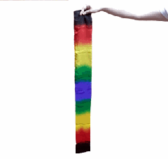 SPLIT MULTICOLOR STREAMERS TO FOULARD