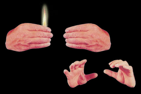 Flaming Flame Thumb Tip (Left Hand)
