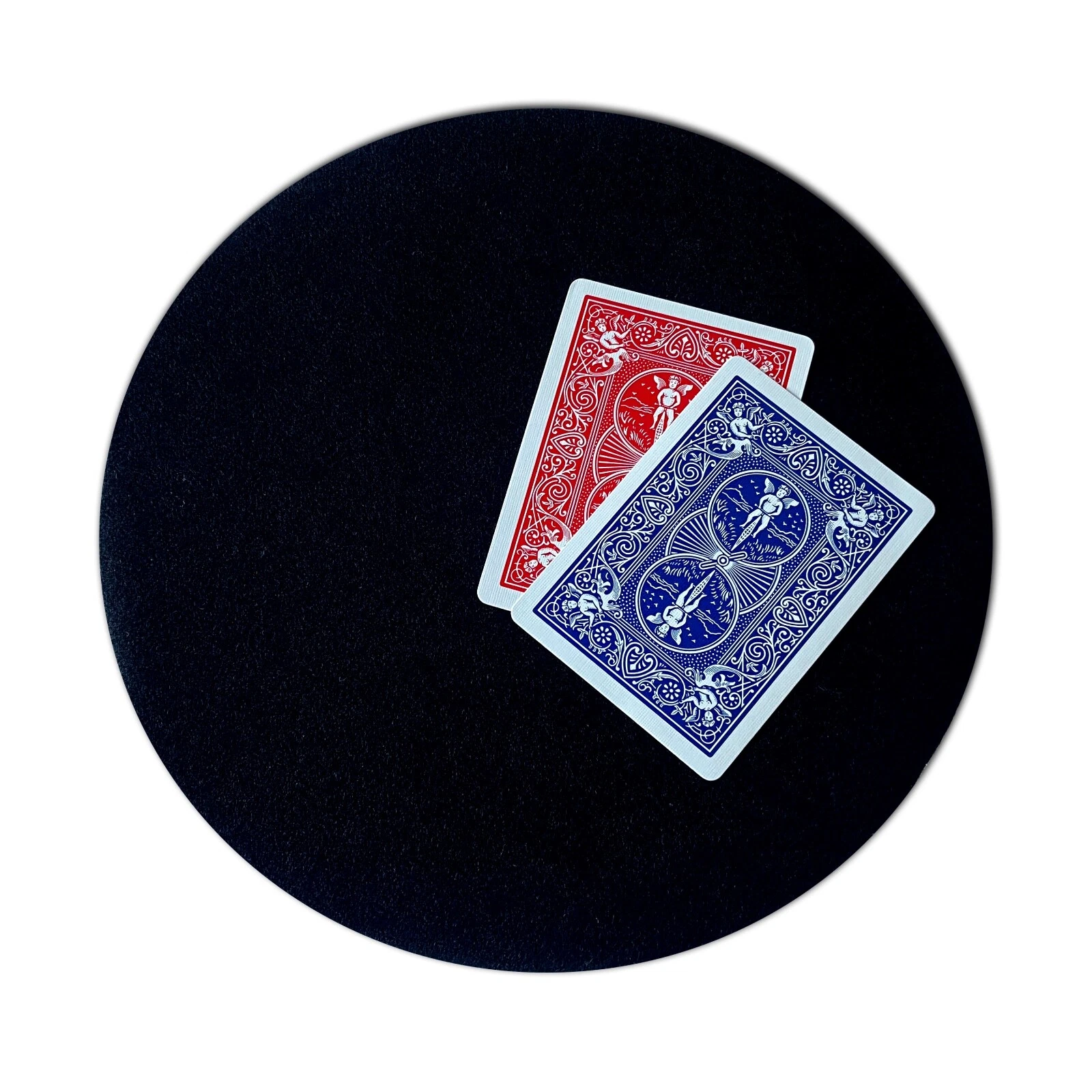 Round Close Up Mat / Pad / Plain Black